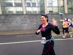 Christine meistert ihren ersten Halbmarathon
